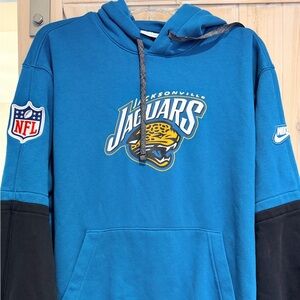 Nike Blue and Black Jaguars Hoodie